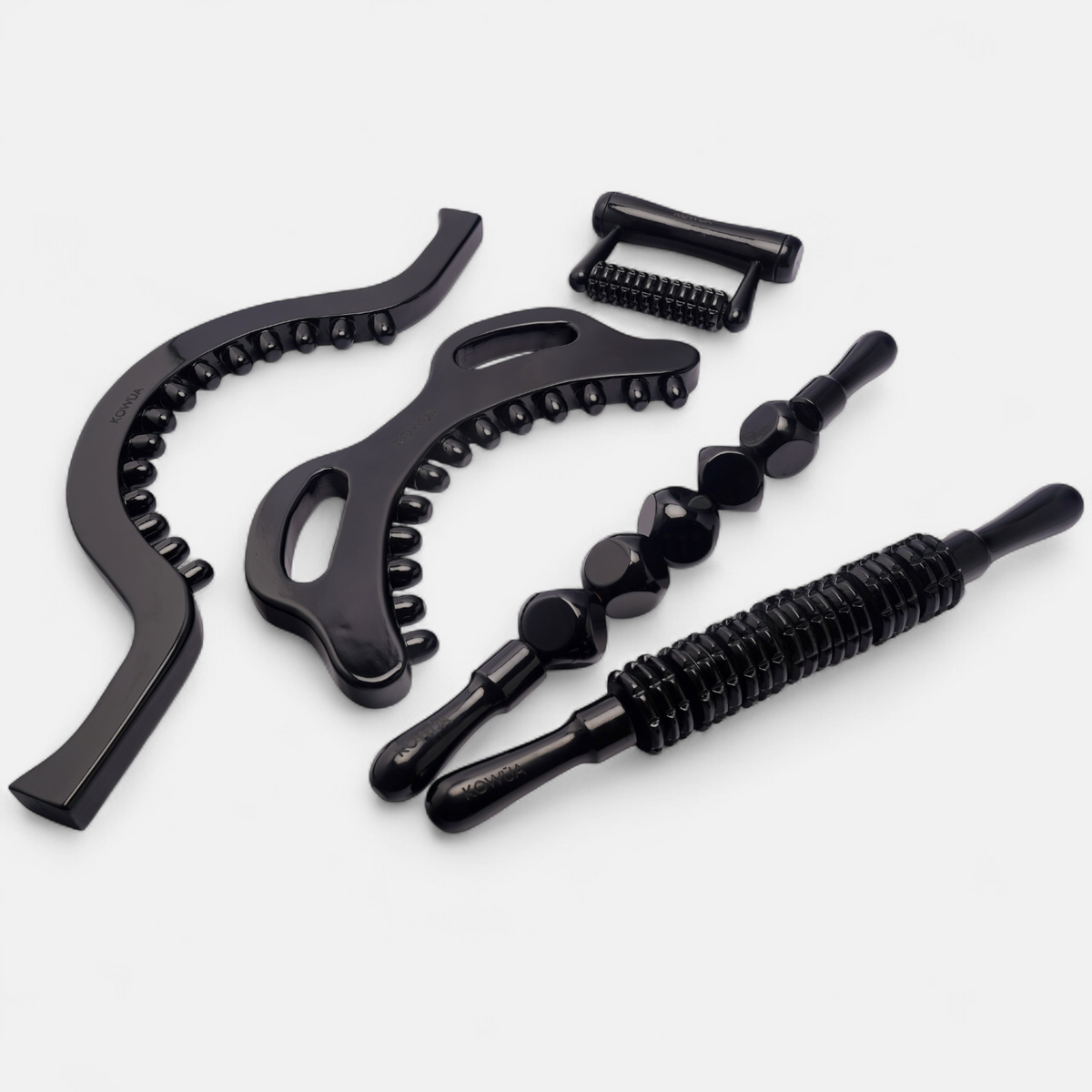 Black Contour Set - Black Wood Therapy Tools Set for Body Contouring ...